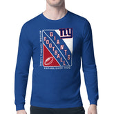 New York Giants Starter Shield Logo Long Sleeve T-Shirt - Royal - NFL