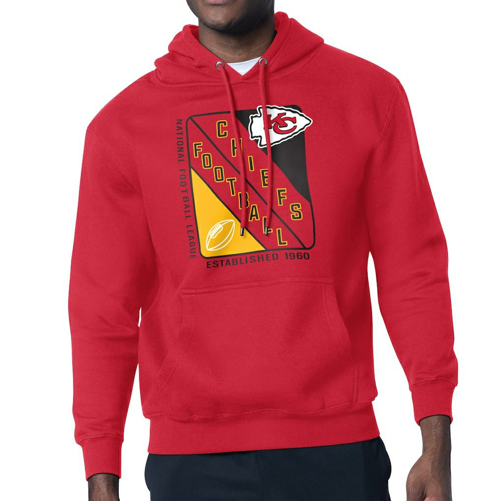 Kansas City Chiefs Starter Shield Logo Pullover Hoodie - Red - NFL