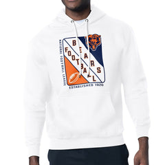 Chicago Bears Starter Shield Logo Pullover Hoodie - White - NFL