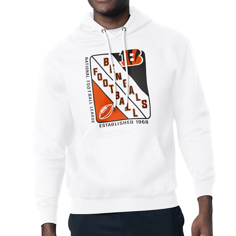 Cincinnati Bengals Starter Shield Logo Pullover Hoodie - White - NFL