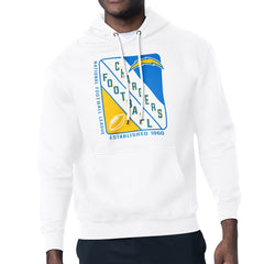 Los Angeles Chargers Starter Shield Logo Pullover Hoodie - White - NFL