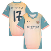 Puma - Kevin De Bruyne Manchester City Women's 2024/25 Fourth Replica Player Jersey - Blue