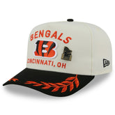 Cincinnati Bengals New Era 2025 NFL Draft A-Frame 59FIFTY Fitted Hat - Cream/Black - NFL