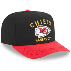 Kansas City Chiefs New Era 2025 NFL Draft A-Frame 9FIFTY Snapback Hat - Black/Red - NFL