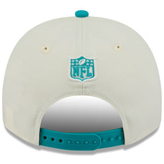 Miami Dolphins New Era 2025 NFL Draft A-Frame 9FIFTY Snapback Hat - Cream/Aqua - NFL