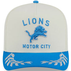 Detroit Lions New Era 2025 NFL Draft A-Frame 9FIFTY Snapback Hat - Cream/Blue - NFL