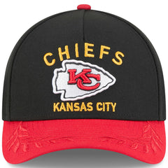 Kansas City Chiefs New Era 2025 NFL Draft 9FORTY A-Frame M-Crown Adjustable Hat - Black/Red - NFL
