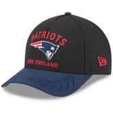 New England Patriots New Era 2025 NFL Draft 9FORTY A-Frame M-Crown Adjustable Hat - Black/Navy - NFL