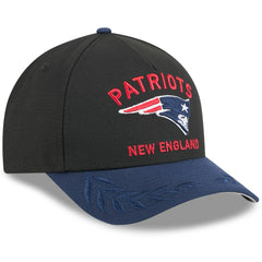 New England Patriots New Era 2025 NFL Draft 9FORTY A-Frame M-Crown Adjustable Hat - Black/Navy - NFL