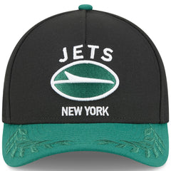 New York Jets New Era 2025 NFL Draft 9FORTY A-Frame M-Crown Adjustable Hat - Black/Green - NFL