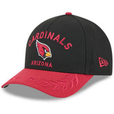 Arizona Cardinals New Era 2025 NFL Draft 9FORTY A-Frame M-Crown Adjustable Hat - Black/Cardinal - NFL