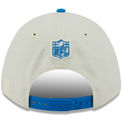Detroit Lions New Era 2025 NFL Draft 9FORTY A-Frame M-Crown Adjustable Hat - Cream/Blue - NFL
