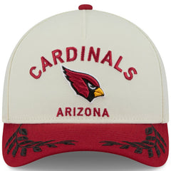 Arizona Cardinals New Era 2025 NFL Draft 9FORTY A-Frame M-Crown Adjustable Hat - Cream/Cardinal - NFL