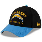 Los Angeles Chargers New Era 2025 NFL Draft 39THIRTY Flex Hat - Black/Powder Blue - NFL