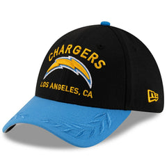 Los Angeles Chargers New Era 2025 NFL Draft 39THIRTY Flex Hat - Black/Powder Blue - NFL