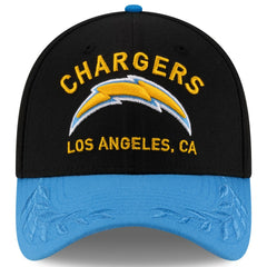 Los Angeles Chargers New Era 2025 NFL Draft 39THIRTY Flex Hat - Black/Powder Blue - NFL