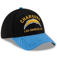 Los Angeles Chargers New Era 2025 NFL Draft 39THIRTY Flex Hat - Black/Powder Blue - NFL