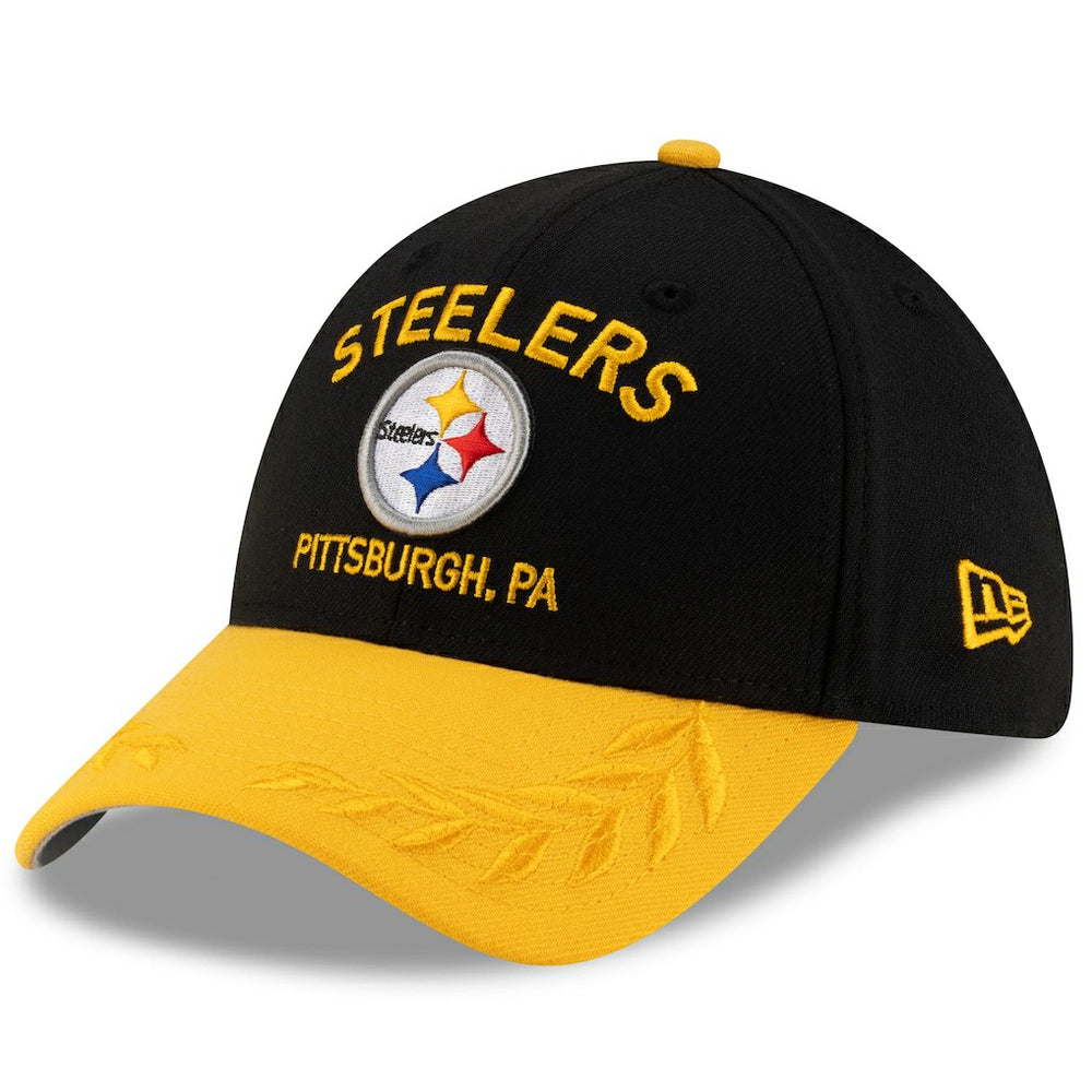 Pittsburgh Steelers New Era 2025 NFL Draft 39THIRTY Flex Hat - Black/Gold - NFL