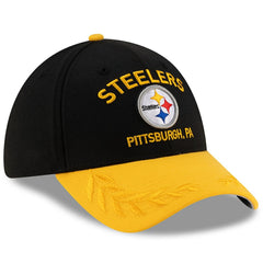 Pittsburgh Steelers New Era 2025 NFL Draft 39THIRTY Flex Hat - Black/Gold - NFL