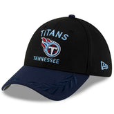 Tennessee Titans New Era 2025 NFL Draft 39THIRTY Flex Hat - Black/Navy - NFL