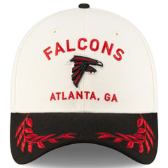 Atlanta Falcons New Era 2025 NFL Draft 39THIRTY Flex Hat - Cream/Black - NFL