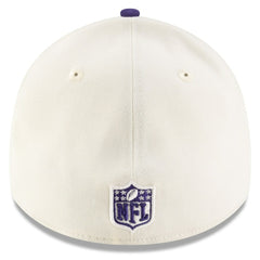 Baltimore Ravens New Era 2025 NFL Draft 39THIRTY Flex Hat - Cream/Purple - NFL