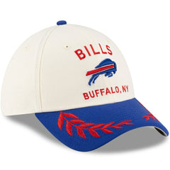 Buffalo Bills New Era 2025 NFL Draft 39THIRTY Flex Hat - Cream/Royal - NFL