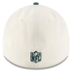 Philadelphia Eagles New Era 2025 NFL Draft 39THIRTY Flex Hat - Cream/Midnight Green - NFL