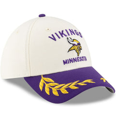 Minnesota Vikings New Era 2025 NFL Draft 39THIRTY Flex Hat - Cream/Purple - NFL