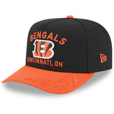 Cincinnati Bengals New Era Youth 2025 NFL Draft A-Frame 9FIFTY Snapback Hat - Black/Orange - NFL