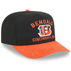Cincinnati Bengals New Era Youth 2025 NFL Draft A-Frame 9FIFTY Snapback Hat - Black/Orange - NFL