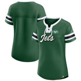 New York Jets Women's Original State Lace-Up T-Shirt - Green - Fanatics