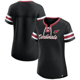 Arizona Cardinals Women's Original State Lace-Up T-Shirt - Black - Fanatics