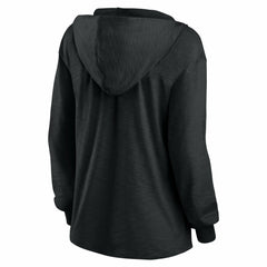 Green Bay Packers Women's Blackout Slub Hoodie V-Neck Long Sleeve T-Shirt - Fanatics