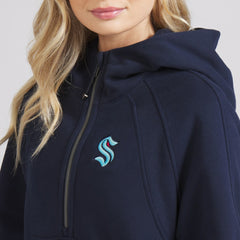 Seattle Kraken lululemon Women's Scuba Oversized Half-Zip Hoodie - True Navy | NHL on sale