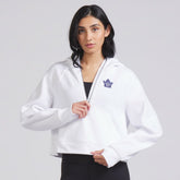 Toronto Maple Leafs lululemon Women's Scuba Oversized Half-Zip Hoodie - White | NHL Lifestyle