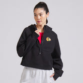 Chicago Blackhawks lululemon Women's Scuba Oversized Half-Zip Hoodie - Black | NHL discount