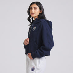 Edmonton Oilers lululemon Women's Scuba Oversized Half-Zip Hoodie - True Navy | NHL near me