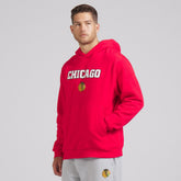 Chicago Blackhawks lululemon Steady State Pullover Hoodie - True Red | NHL Lifestyle