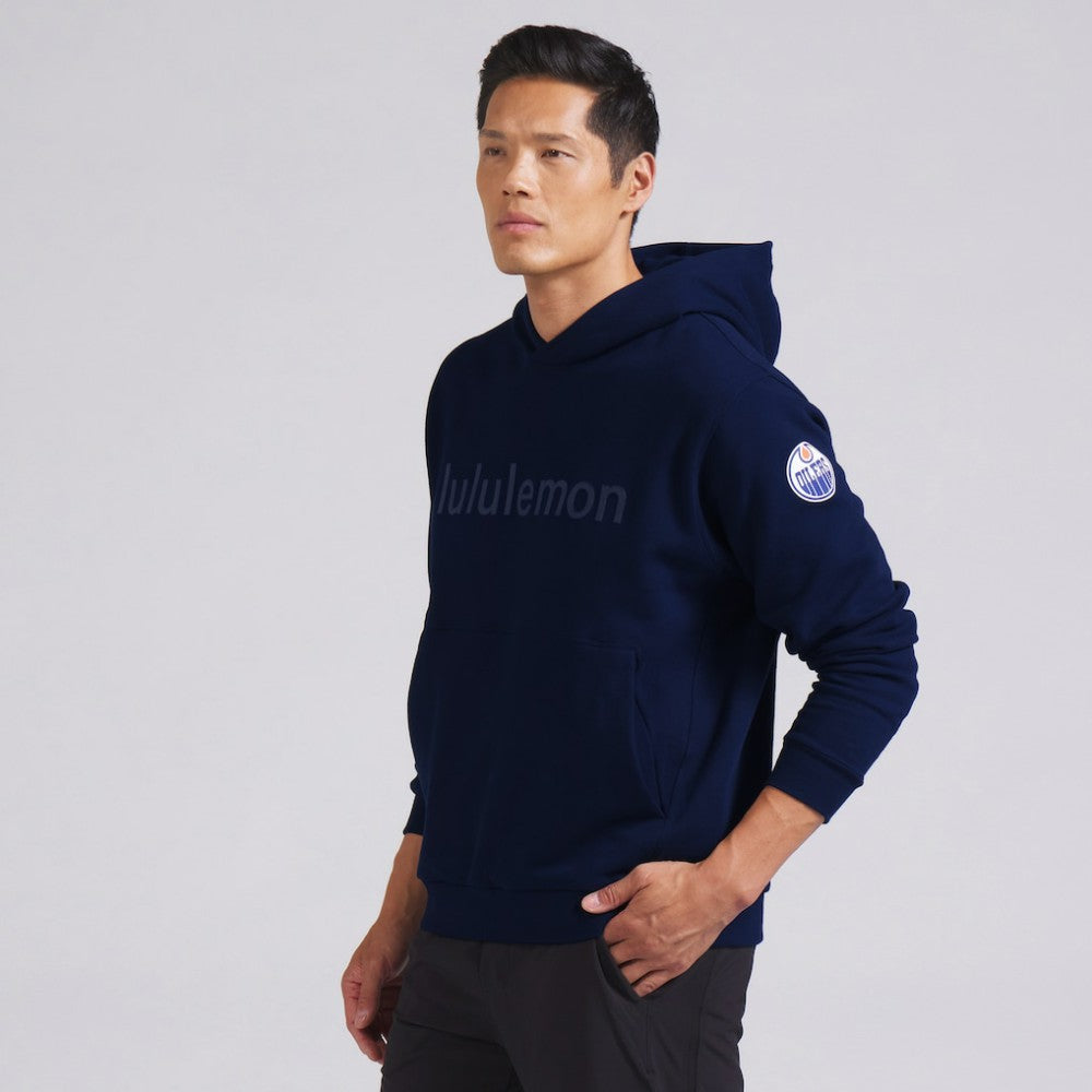 Edmonton Oilers lululemon Steady State Pullover Hoodie - True Navy | NHL online
