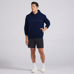 Edmonton Oilers lululemon Steady State Pullover Hoodie - True Navy | NHL online