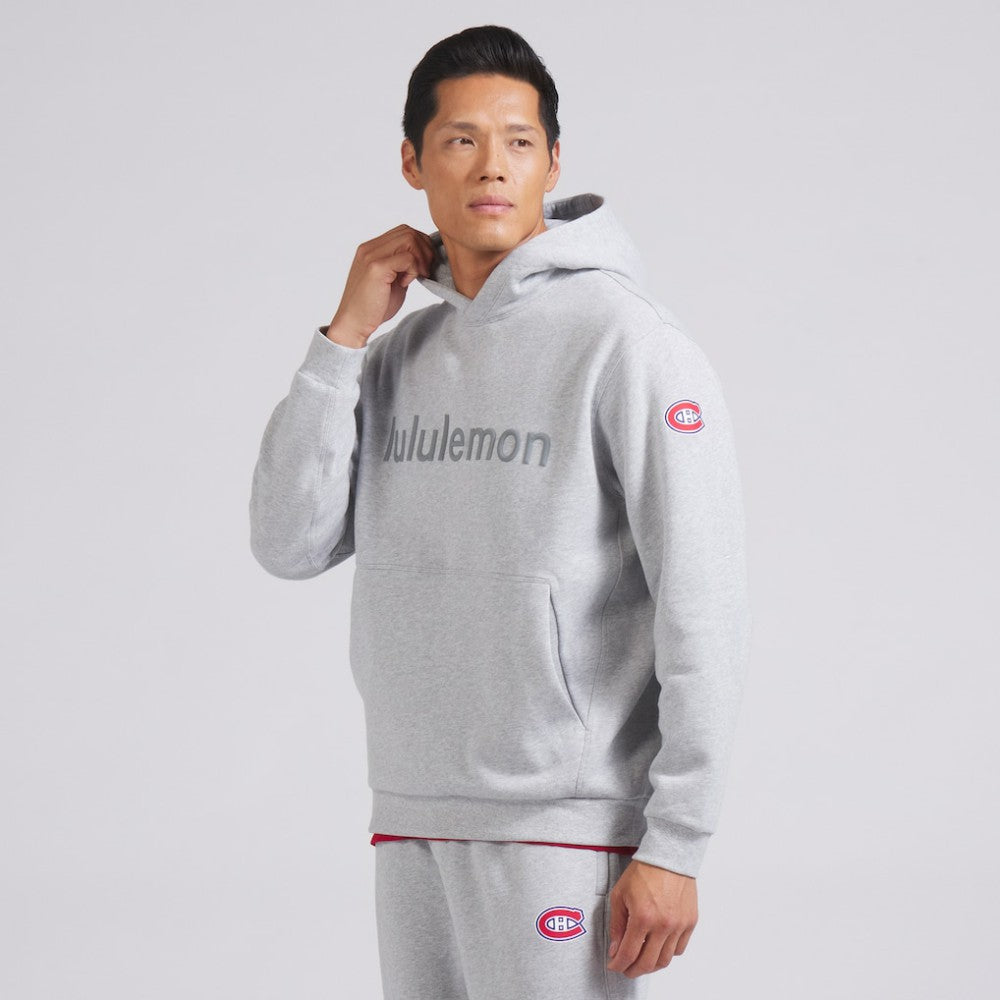 Montreal Canadiens lululemon Steady State Pullover Hoodie - Heathered Silver Drop | NHL Clearance