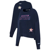 Houston Astros Pro Standard Women's Game Day Classics Crewneck Pullover Sweatshirt Near Me