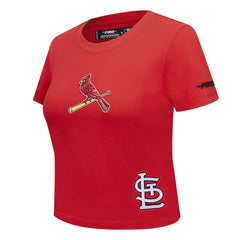St. Louis Cardinals Pro Standard Women's Game Day Classics Baby Doll Cropped T-Shirt for sale