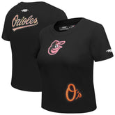 Baltimore Orioles Pro Standard Women's Game Day Classics Baby Doll Cropped T-Shirt Near Me