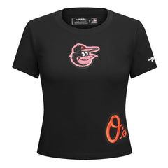 Baltimore Orioles Pro Standard Women's Game Day Classics Baby Doll Cropped T-Shirt Near Me