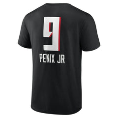 Michael Penix Jr. Atlanta Falcons Name & Number Team Wordmark T-Shirt - Black - NFL