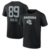 Brock Bowers Las Vegas Raiders Name & Number Team Wordmark T-Shirt - Black - NFL
