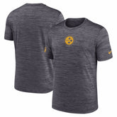 Pittsburgh Steelers Big & Tall Sideline Velocity Performance T-Shirt - Black - Nike