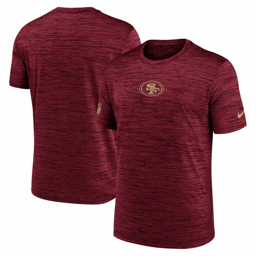 San Francisco 49ers Big & Tall Sideline Velocity Performance T-Shirt - Scarlet - Nike